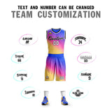 Custom Gradient Fashion Sets Slash Basketball Jersey Fun Gifts
