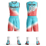 Custom Gradient Fashion Sets Slash Basketball Jersey Fun Gifts