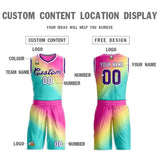 Custom Gradient Fashion Sets Slash Basketball Jersey Fun Gifts