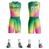 Custom Gradient Fashion Sets Slash Basketball Jersey Fun Gifts