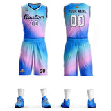 Custom Gradient Fashion Sets Slash Basketball Jersey Fun Gifts