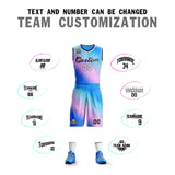Custom Gradient Fashion Sets Slash Basketball Jersey Fun Gifts