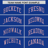 Custom Royal Light Pink Women Basketball Jersey Dress