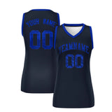 Custom Navy Royal Women Basketball Jersey Dress