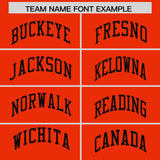 Custom Orange Black Women Basketball Jersey Dress