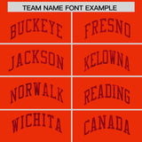 Custom Orange Red Women Basketball Jersey Dress