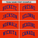 Custom Orange Royal Women Basketball Jersey Dress