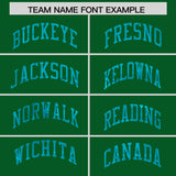 Custom Kelly Green Sky Blue Women Basketball Jersey Dress