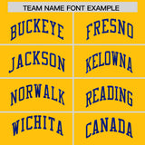 Custom Gold Royal Women Basketball Jersey Dress