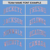 Custom Light Blue Light Pink Women Basketball Jersey Dress