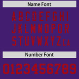 Custom Purple Red Women Basketball Jersey Dress