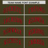 Custom Olive Red Women Basketball Jersey Dress