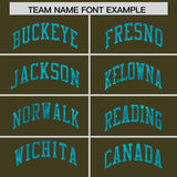 Custom Olive Sky Blue Women Basketball Jersey Dress