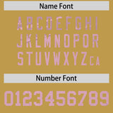 Custom Old Gold Light Pink Women Basketball Jersey Dress