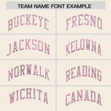 Custom Cream Light Pink Women Basketball Jersey Dress