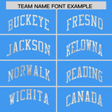 Custom Powder Blue White Women Basketball Jersey Dress