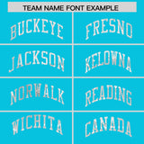 Custom Sky Blue White Women Basketball Jersey Dress