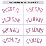 Custom White Light Pink Women Basketball Jersey Dress