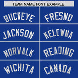 Custom Royal White Women Basketball Jersey Dress