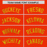 Custom Orange Gold Women Basketball Jersey Dress