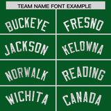 Custom Kelly Green White Women Basketball Jersey Dress