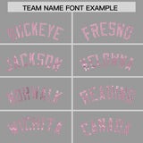 Custom Silver Light Pink Women Basketball Jersey Dress