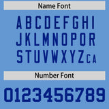 Custom Light Blue Royal Women Basketball Jersey Dress