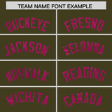 Custom Olive Pink Women Basketball Jersey Dress