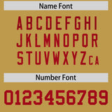 Custom Old Gold Red Women Basketball Jersey Dress