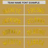 Custom Old Gold Gold Women Basketball Jersey Dress