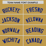 Custom Old Gold Royal Women Basketball Jersey Dress