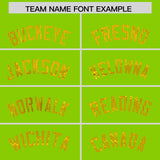 Custom Neon Green Gold Women Basketball Jersey Dress