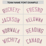 Custom Cream Light Pink Women Basketball Jersey Dress