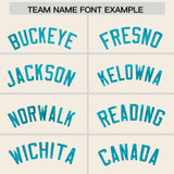 Custom Cream Sky Blue Women Basketball Jersey Dress