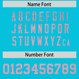 Custom Sky Blue Light Pink Women Basketball Jersey Dress