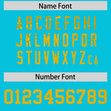 Custom Sky Blue Gold Women Basketball Jersey Dress