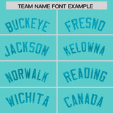 Custom Bright Green Sky Blue Women Basketball Jersey Dress