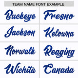 Custom White Royal Women Basketball Jersey Dress