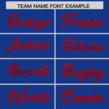 Custom Royal Red Women Basketball Jersey Dress