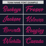 Custom Navy Pink Women Basketball Jersey Dress