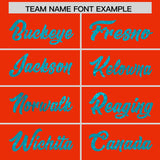 Custom Orange Sky Blue Women Basketball Jersey Dress