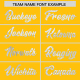 Custom Gold White Women Basketball Jersey Dress