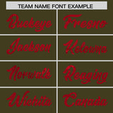 Custom Olive Red Women Basketball Jersey Dress