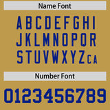 Custom Old Gold Royal Women Basketball Jersey Dress