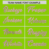 Custom Neon Green Light Pink Women Basketball Jersey Dress