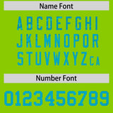 Custom Neon Green Sky Blue Women Basketball Jersey Dress