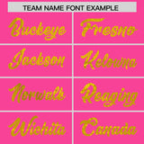 Custom Pink Gold Women Basketball Jersey Dress