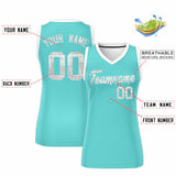 Custom Bright Green White Women Basketball Jersey Dress