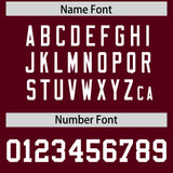 Custom Black Cardinal Raglan Sleeves Side Blocks Pattern Authentic Football Jersey