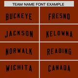 Custom Texas Orange Black Raglan Sleeves Side Blocks Pattern Authentic Football Jersey